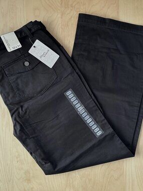 Marvin Richards Black Wide Leg Pants 12x31